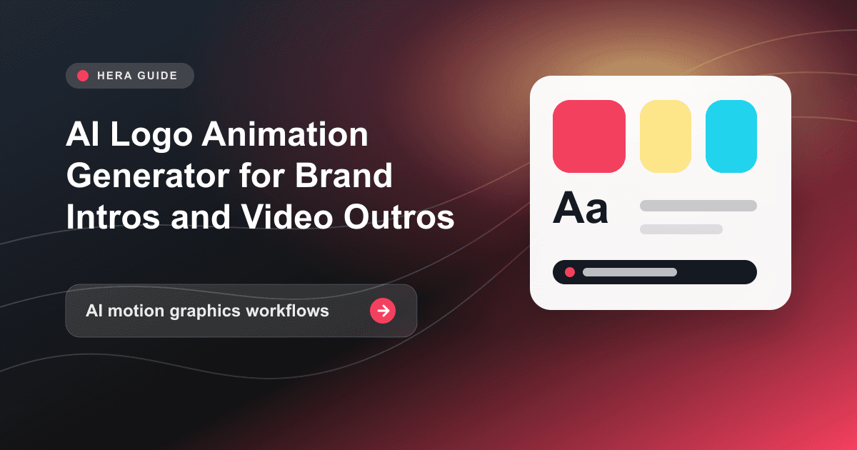 AI Logo Animation Generator for Brand Intros and Video Outros