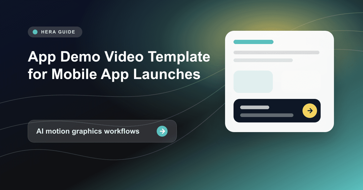 App Demo Video Template for Mobile App Launches