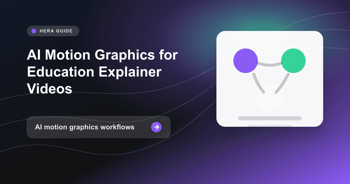 AI Motion Graphics for Education Explainer Videos