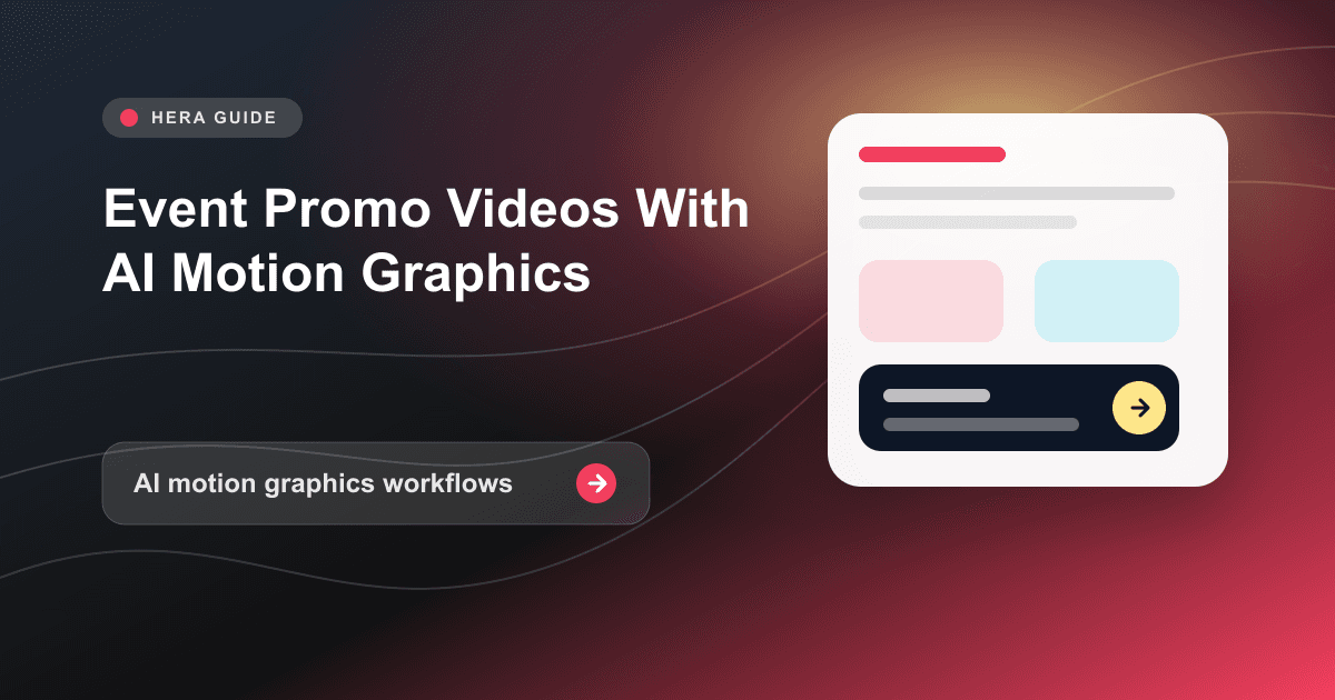 Event Promo Videos With AI Motion Graphics