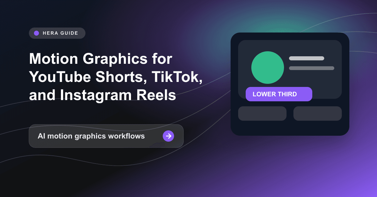 Motion Graphics for YouTube Shorts, TikTok, and Instagram Reels