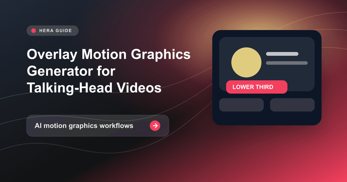 Overlay Motion Graphics Generator for Talking-Head Videos